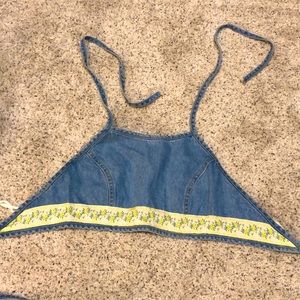 Paris Blues Original jean halter top size M.